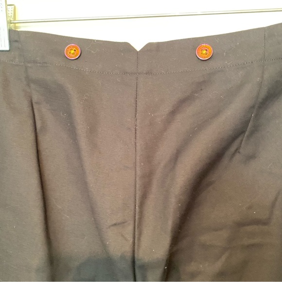 Lauren Ralph Lauren Black Cotton Wide Legged Pants size 6 - Picture 5 of 10